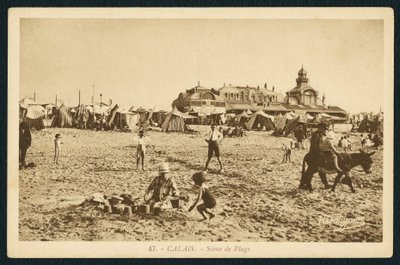 Beach and the Casino in Calais, France by French Photographer